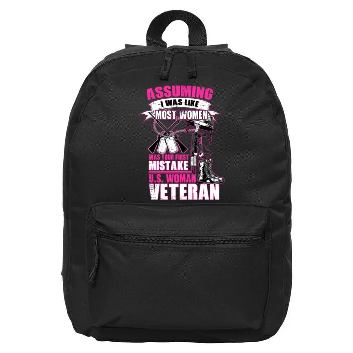 U.S. Woman Veteran 16 in Basic Backpack