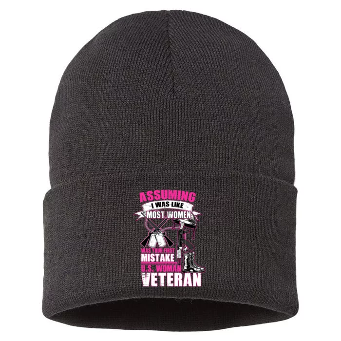 U.S. Woman Veteran Sustainable Knit Beanie