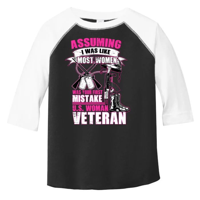 U.S. Woman Veteran Toddler Fine Jersey T-Shirt