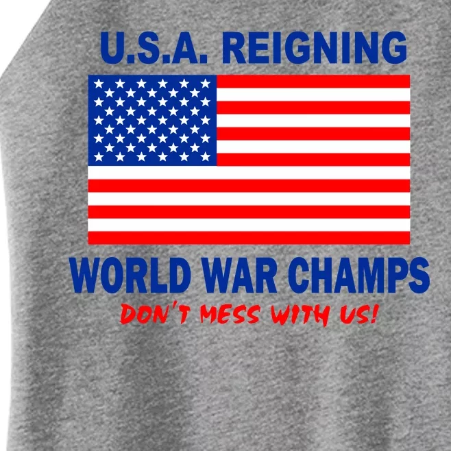 U.S.A. Reigning World War Champs Women’s Perfect Tri Rocker Tank