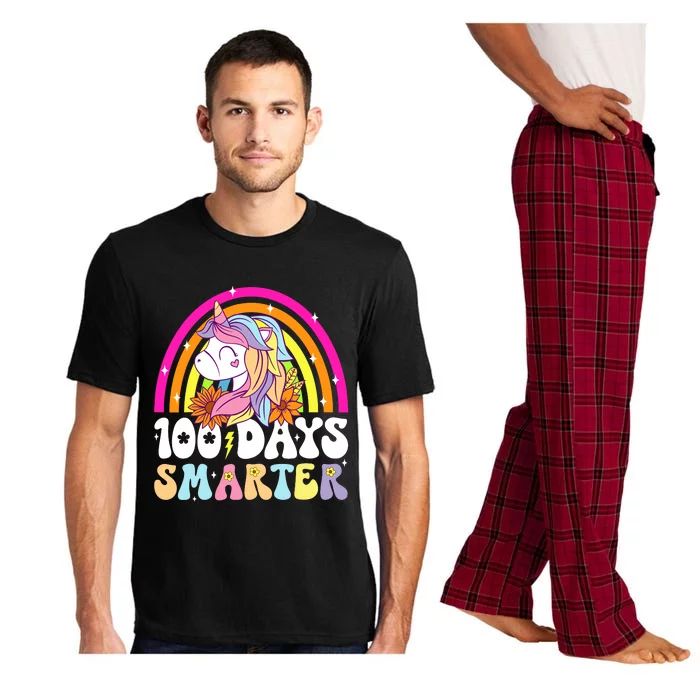 Unicorn 100th Day Of School Teacher 100 Days Smarter Pajama Set