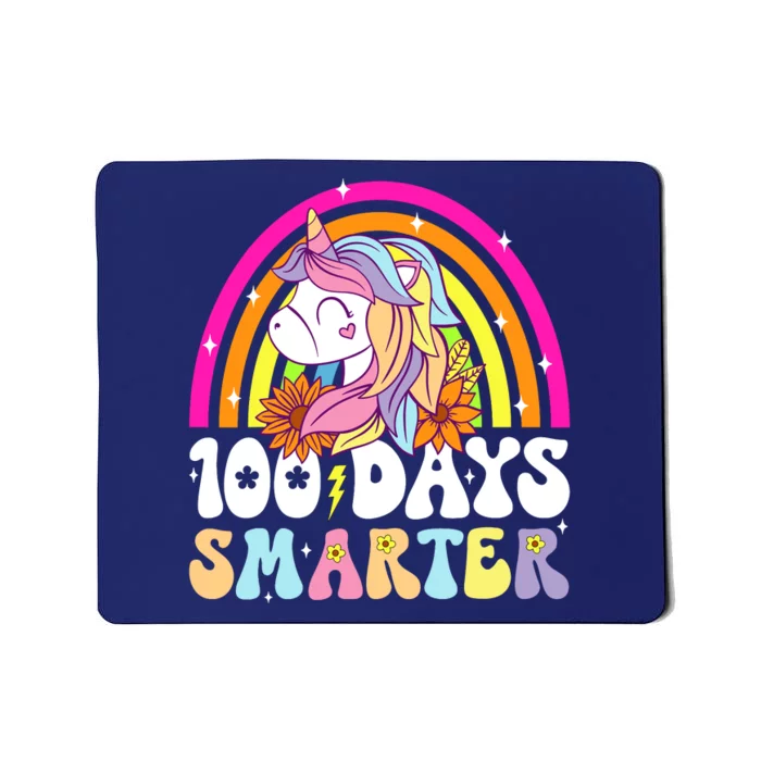 Unicorn 100th Day Of School Teacher 100 Days Smarter Mousepad