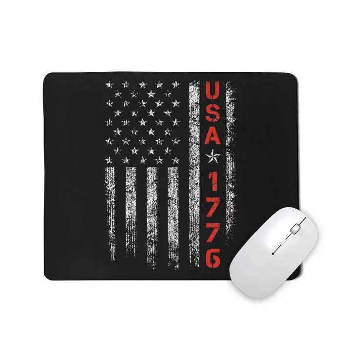 Usa 1776 Patriotic 4th Of July America Independence Day Mousepad