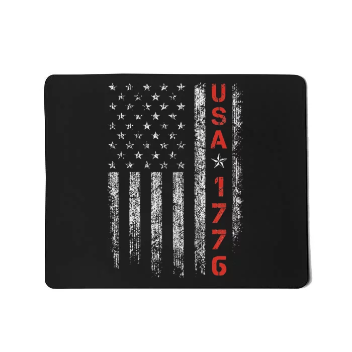 Usa 1776 Patriotic 4th Of July America Independence Day Mousepad