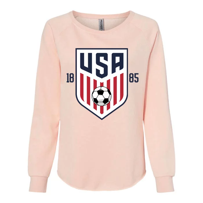 USA 1885 Soccer Tournament Womens California Wash Sweatshirt