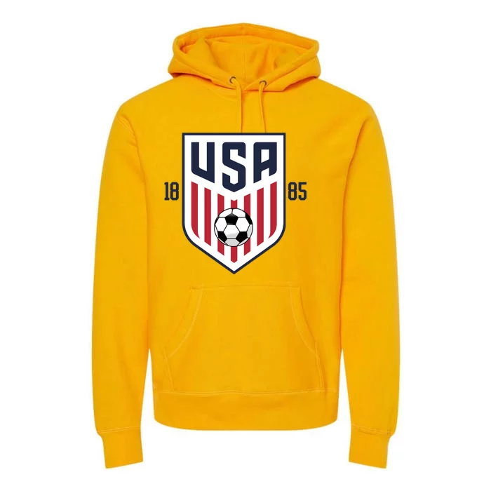 USA 1885 Soccer Tournament Premium Hoodie