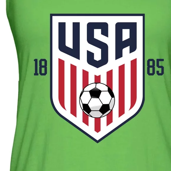 USA 1885 Soccer Tournament Ladies Essential Flowy Tank