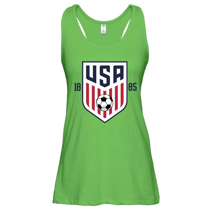 USA 1885 Soccer Tournament Ladies Essential Flowy Tank