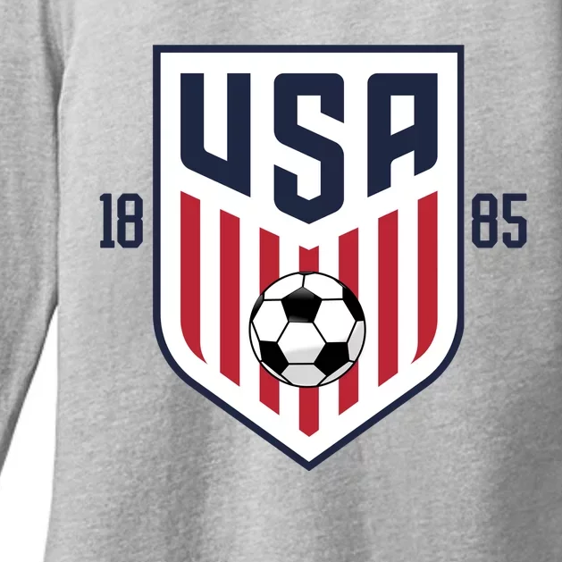 USA 1885 Soccer Tournament Womens CVC Long Sleeve Shirt