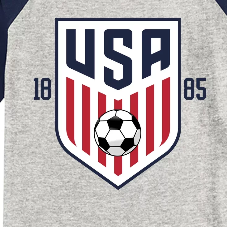 USA 1885 Soccer Tournament Kids Colorblock Raglan Jersey