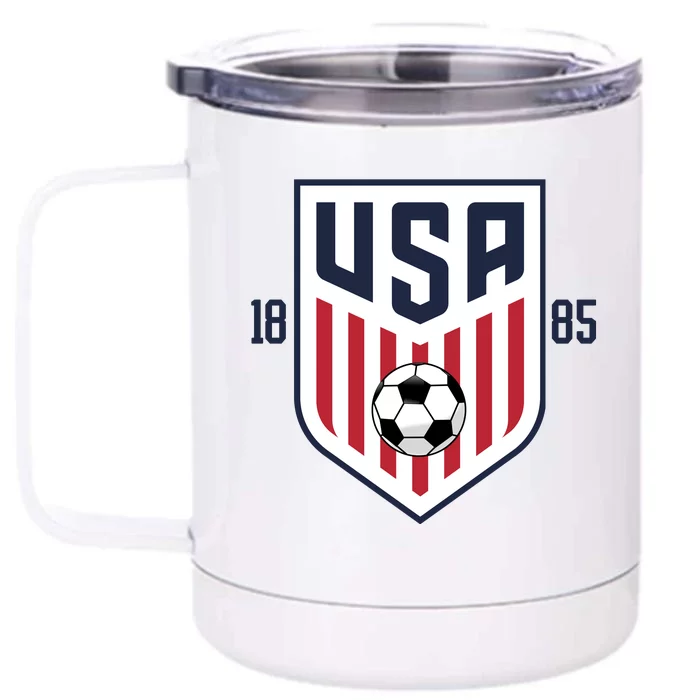 USA 1885 Soccer Tournament Front & Back 12oz Stainless Steel Tumbler Cup