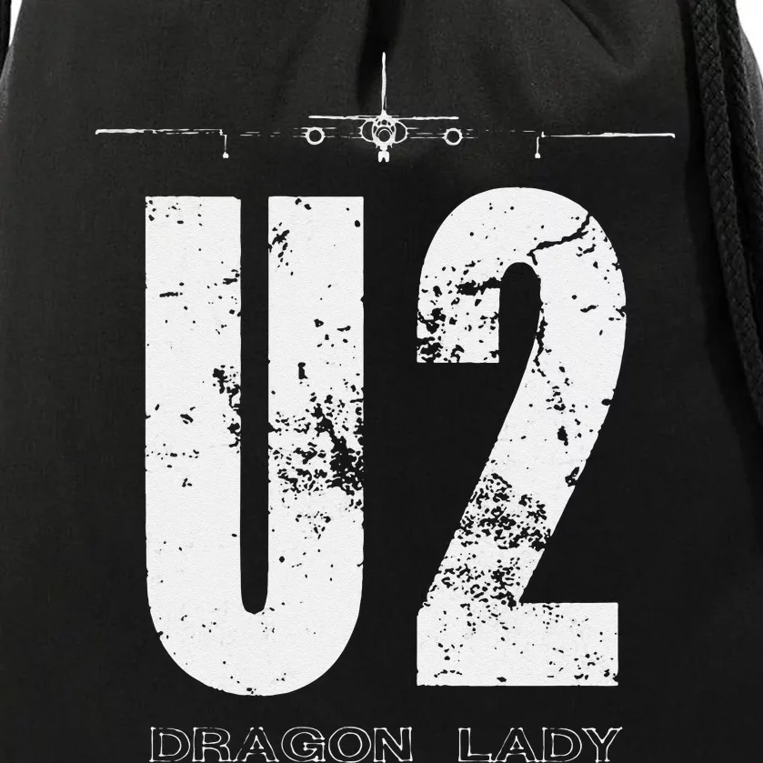 U 2 Dragon Lady Spy Plane Drawstring Bag