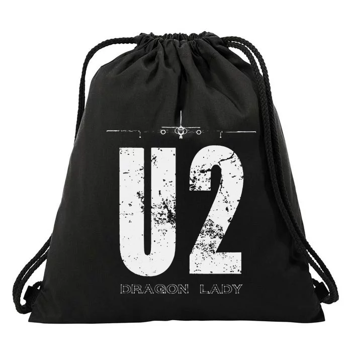 U 2 Dragon Lady Spy Plane Drawstring Bag