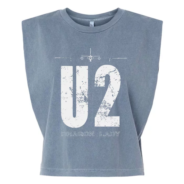 U 2 Dragon Lady Spy Plane Garment-Dyed Women's Muscle Tee