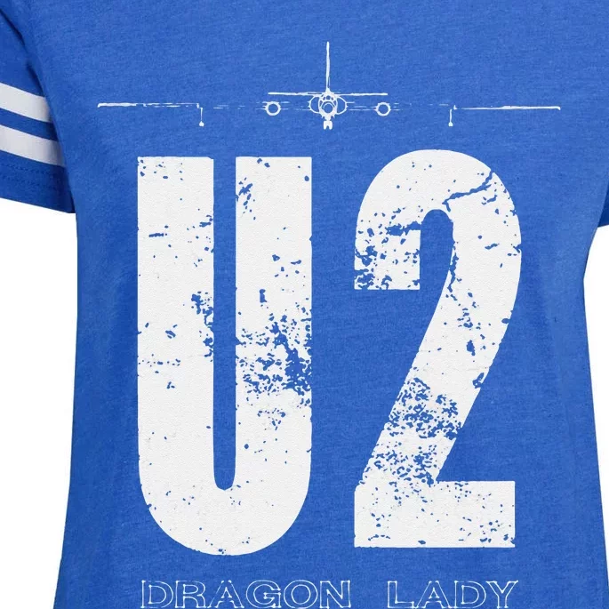 U 2 Dragon Lady Spy Plane Enza Ladies Jersey Football T-Shirt