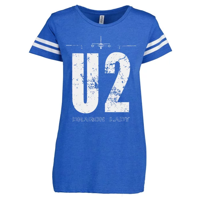 U 2 Dragon Lady Spy Plane Enza Ladies Jersey Football T-Shirt