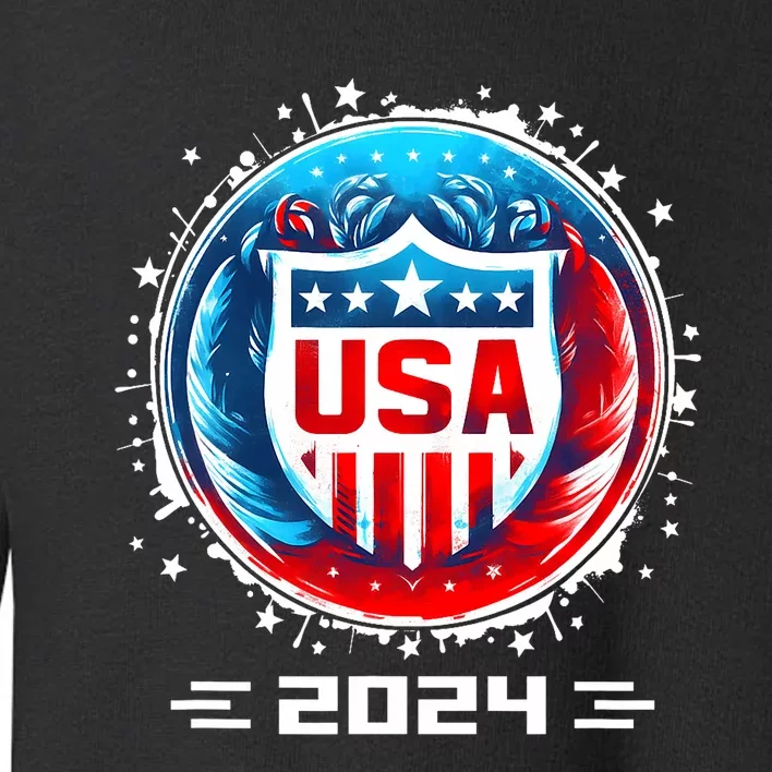 Usa 2024 Go United States Sport Usa Team 2024 Usa Toddler Sweatshirt