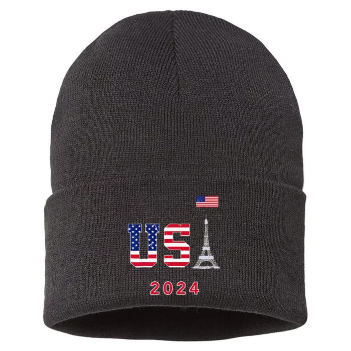 Usa 2024 Go United States Sport Usa Supporter Team 2024 Sustainable Knit Beanie