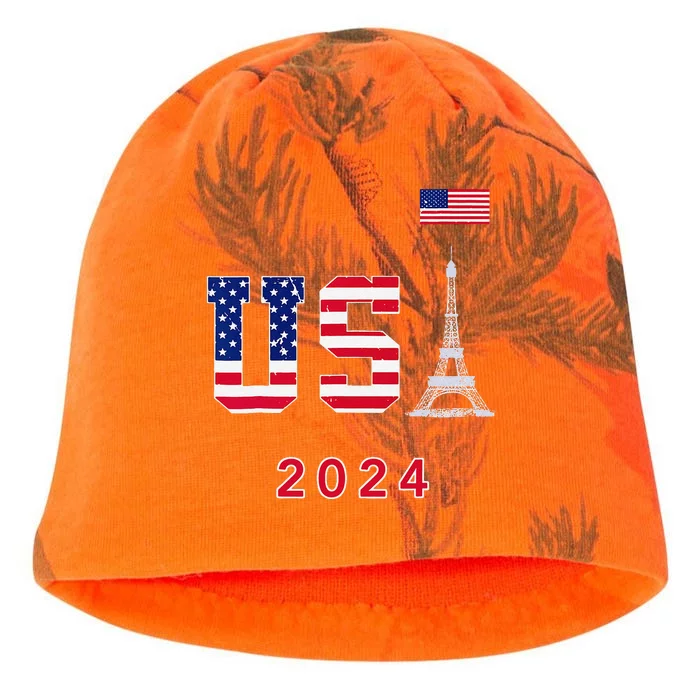 Usa 2024 Go United States Sport Usa Supporter Team 2024 Kati - Camo Knit Beanie