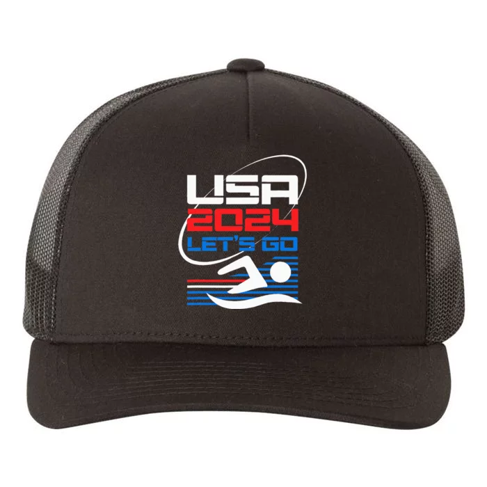 Usa 2024 Games United States Usa American 2024 Yupoong Adult 5-Panel Trucker Hat