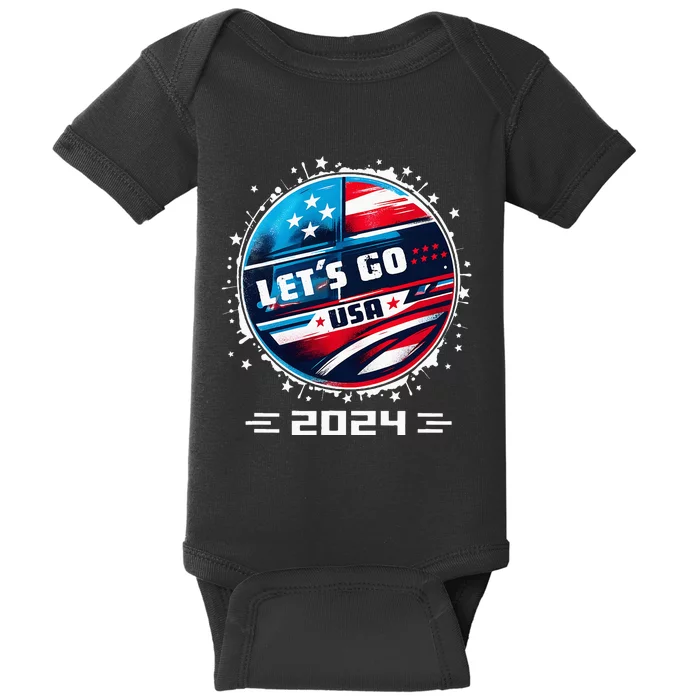 Usa 2024 Go United States Sport Usa Team 2024 Usa Baby Bodysuit