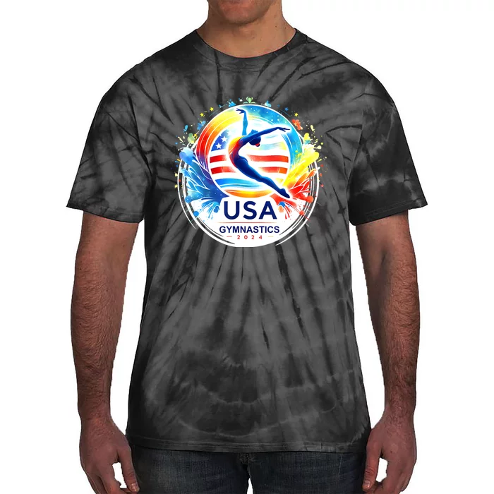 Usa 2024 Games United States Gymnastics America 2024 Usa Tie-Dye T-Shirt