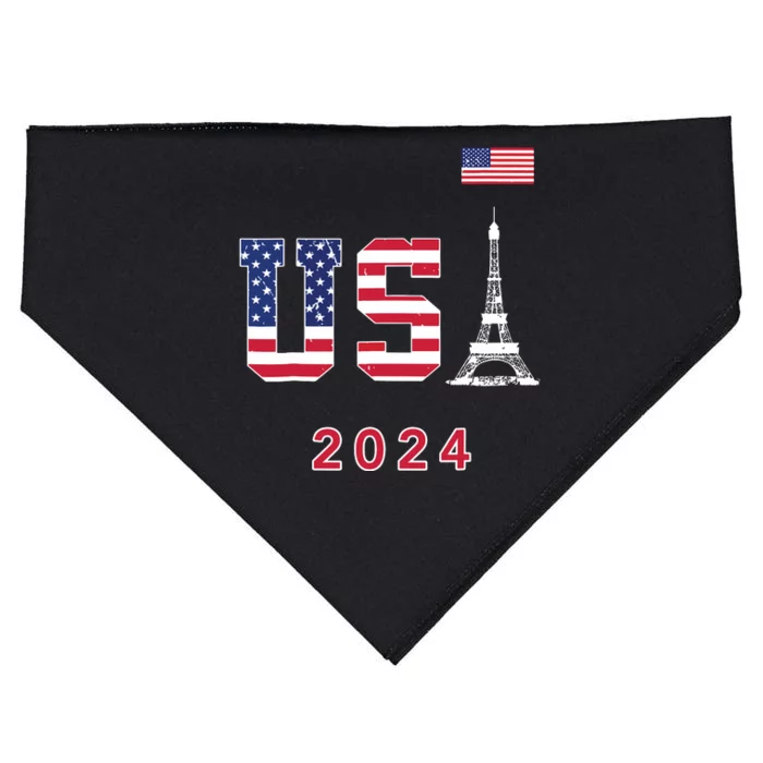 Usa 2024 Go United States Sport Usa Supporter Team 2024 USA-Made Doggie Bandana