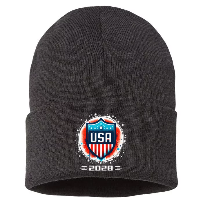 Usa 2028 Go United States Sport Usa Team 2028 Usa Sustainable Knit Beanie