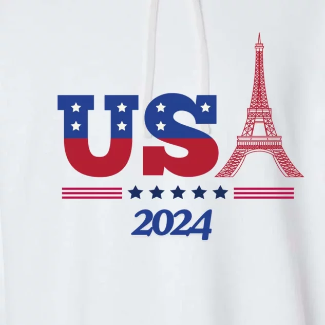 Usa 2024 Paris Sport Games Garment-Dyed Fleece Hoodie