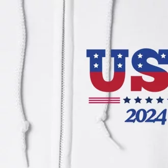 Usa 2024 Paris Sport Games Full Zip Hoodie