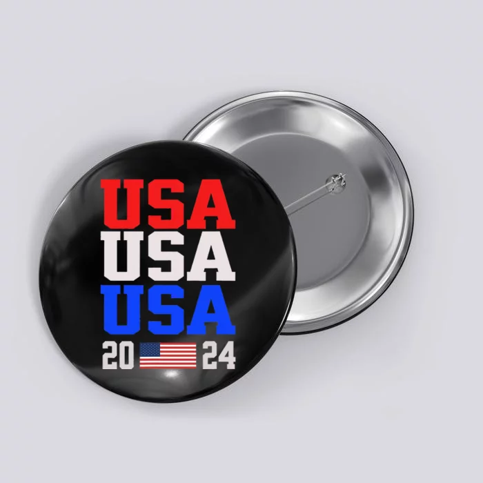 Usa 2024 Patriotic Flag Button