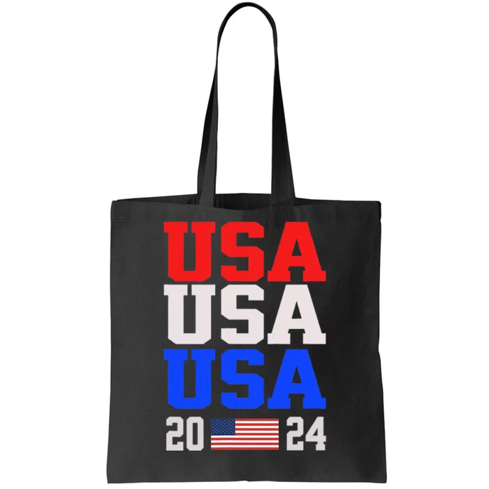 Usa 2024 Patriotic Flag Tote Bag