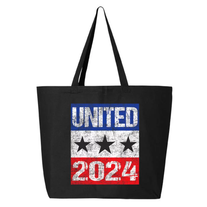 United 2024 Patriotic Us Election Year Art 25L Jumbo Tote