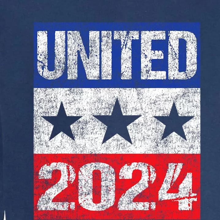 United 2024 Patriotic Us Election Year Art Garment-Dyed Sweatshirt