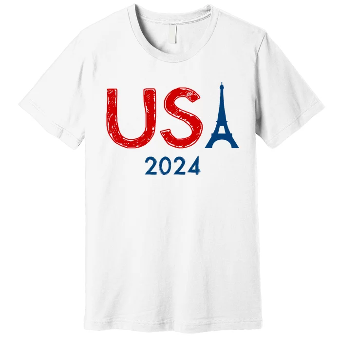 Usa 2024 Paris United States Sport Usa Team 2024 Premium T-Shirt