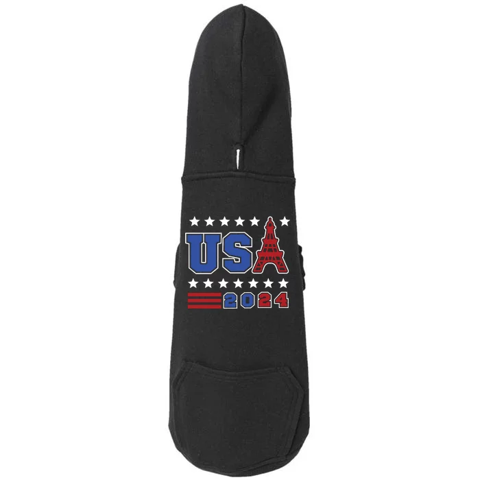 Usa 2024 Paris Sports Games Doggie 3-End Fleece Hoodie