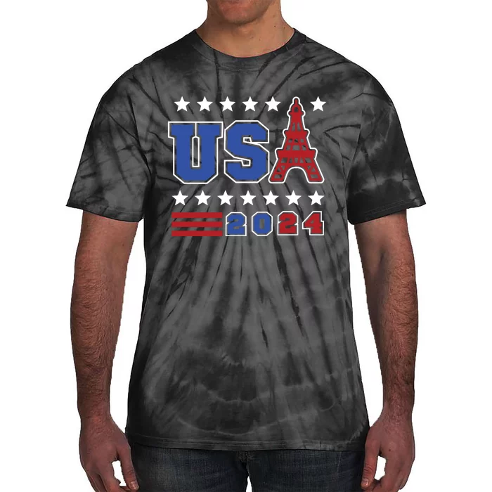 Usa 2024 Paris Sports Games Tie-Dye T-Shirt