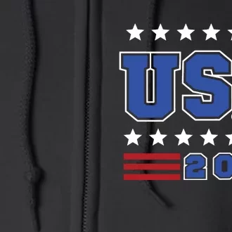 Usa 2024 Paris Sports Games Full Zip Hoodie