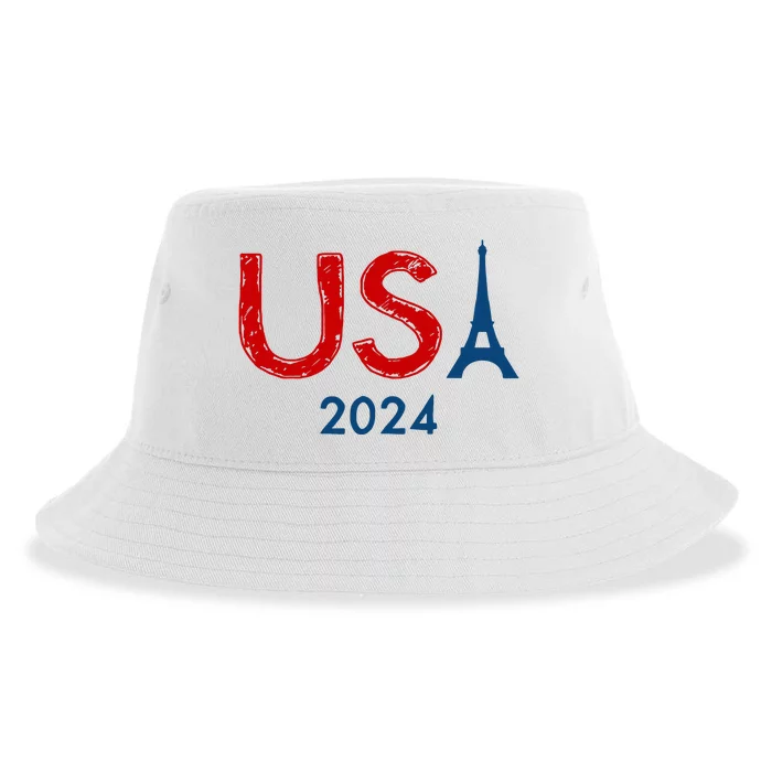 Usa 2024 Paris United States Sport Usa Team 2024 Sustainable Bucket Hat