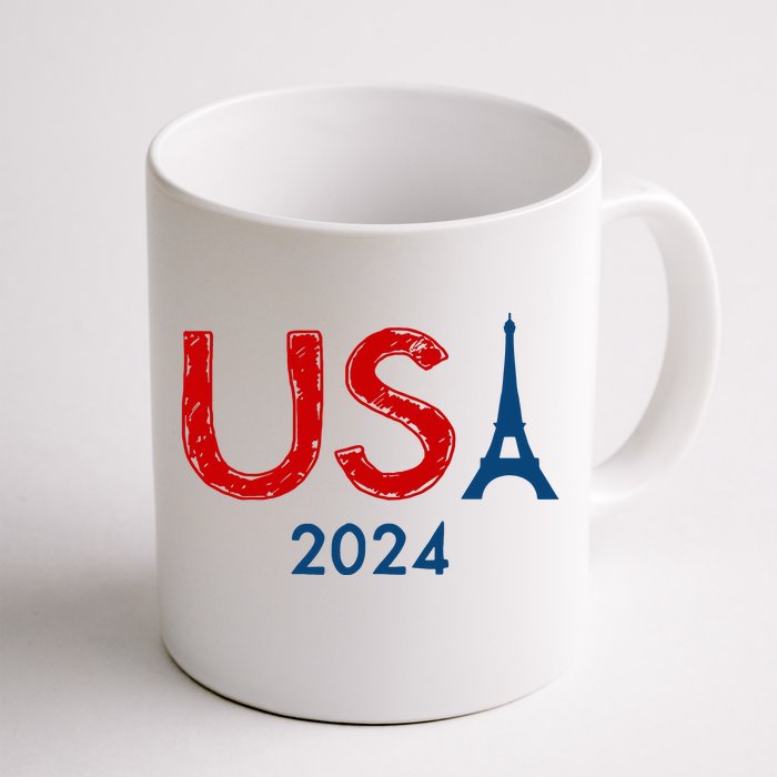 Usa 2024 Paris United States Sport Usa Team 2024 Front & Back Coffee Mug