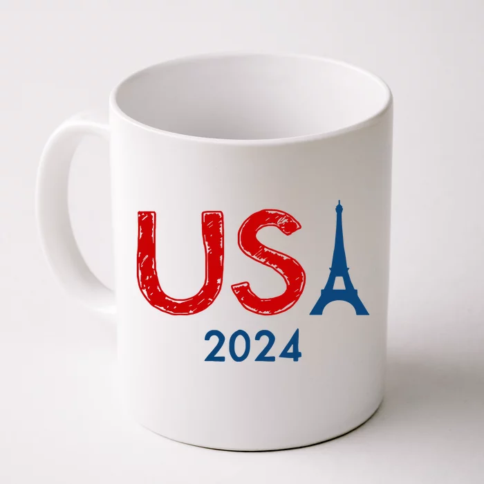 Usa 2024 Paris United States Sport Usa Team 2024 Front & Back Coffee Mug