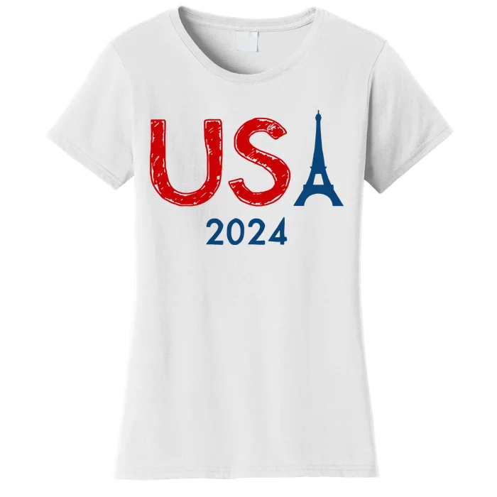 Usa 2024 Paris United States Sport Usa Team 2024 Women's T-Shirt