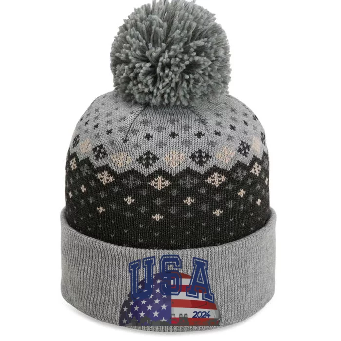 Usa 2024 Paris Sport Games Soccer Football The Baniff Cuffed Pom Beanie