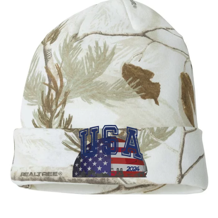 Usa 2024 Paris Sport Games Soccer Football Kati - 12in Camo Beanie