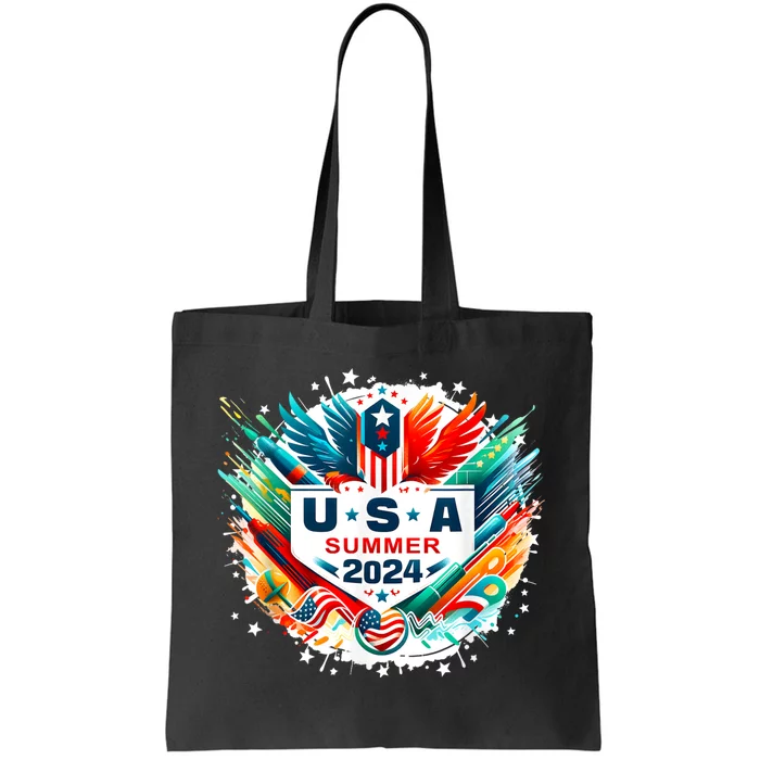 Usa 2024 Summer Games United States 2024 Usa Tote Bag