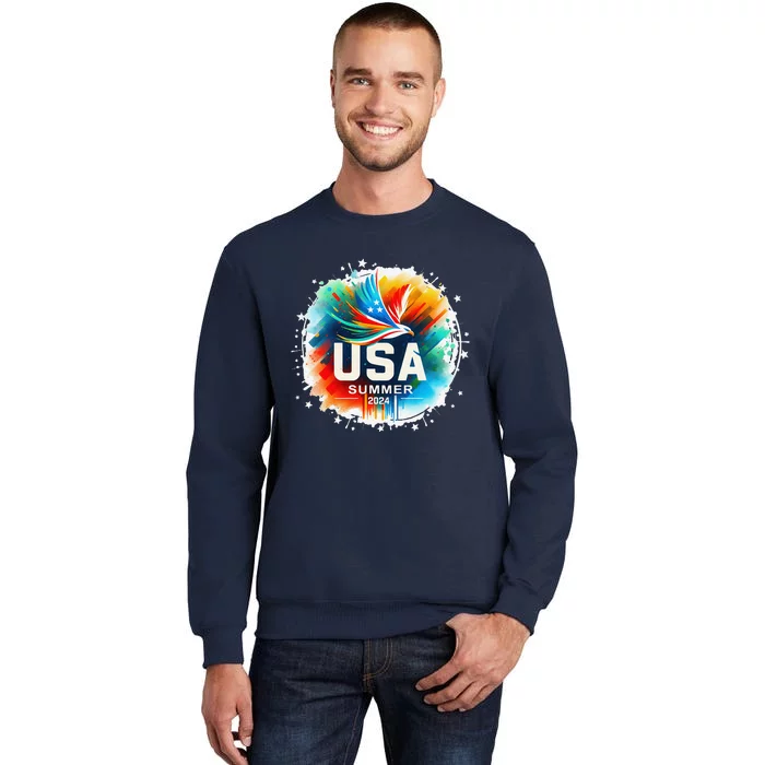 Usa 2024 Summer Games United States 2024 Usa Tall Sweatshirt