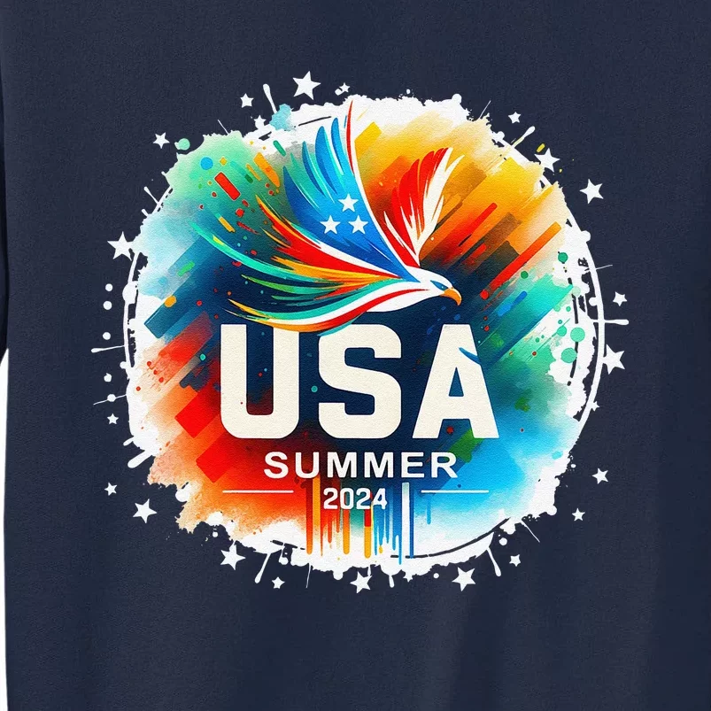 Usa 2024 Summer Games United States 2024 Usa Tall Sweatshirt