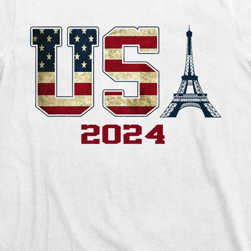 Usa 2024 United States Sport Us American Flag Team 2024 T-Shirt