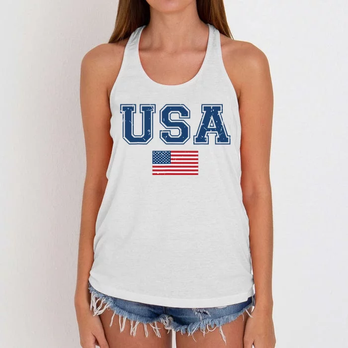 Usa 2024 United States Sport Usa Team 2024 Us Women's Knotted Racerback Tank