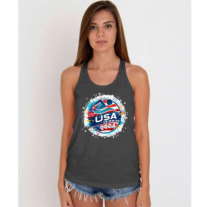 Usa 2024 United States American Sport 2024 Women's Knotted Racerback Tank